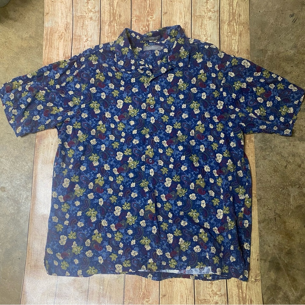 Daniel Cremieux Blue Floral Men's Shirt
